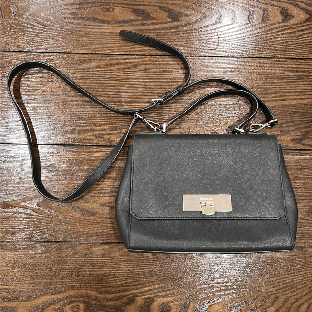 Michael Kors Black Leather Bag
